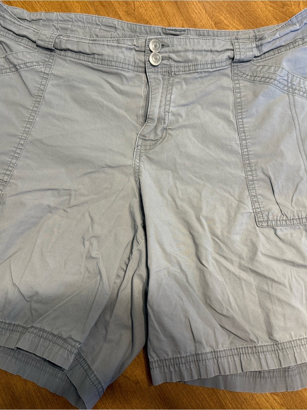 Lane Bryant Light Gray Cargo Shorts for Women
